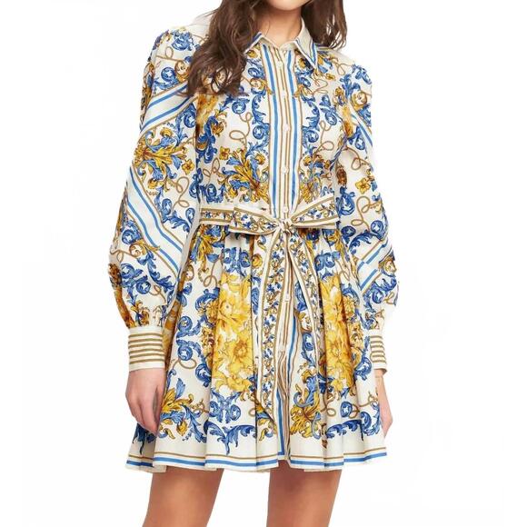 FLYING TOMATO Dresses & Skirts - NEW FLYING TOMATO floral woven mini dress in blue